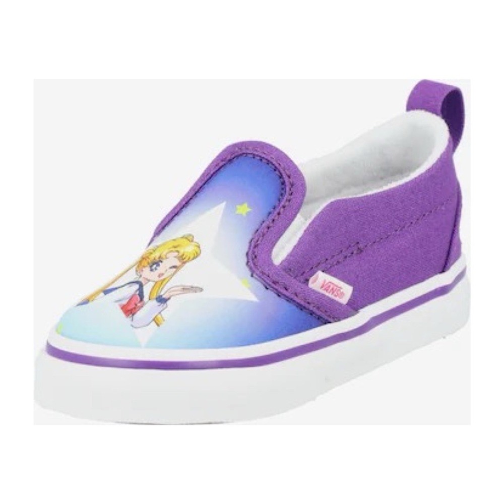 Vans X Pretty Guardian Sailor Moon Kids slip-on Size 9 Toddler ‎ 721356